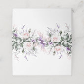 Roses Roses Roses Violettes Fleurs sauvages Cartes (Extérieur déplié)