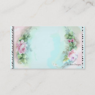 Roses roses roses Zebra Imprimer Cartes de visite