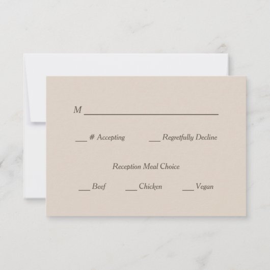 Roses roses rouges Mariage RSVP (Dos)