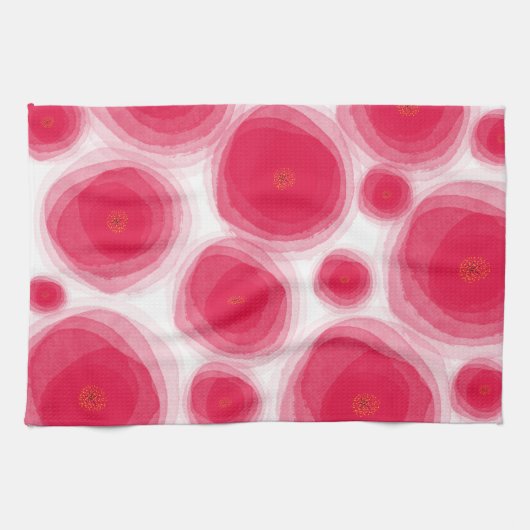 Roses roses Serviettes de cuisine (Horizontal)