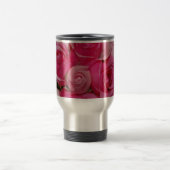 Roses roses - tasse de voyage (Centre)