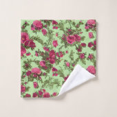 Roses roses victoriennes (Gant de toilette)