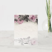 Roses roses vintages 80e anniversaire Merci (Dos)