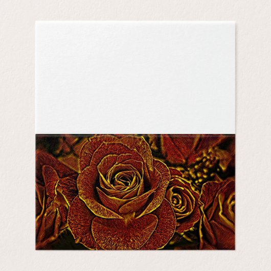 Roses rouge et or (Outside Unfolded)