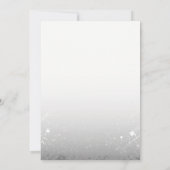 Roses rouges argentés des invitations | de mariage (Dos)