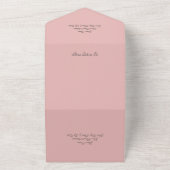 Roses rouges avec code QR Invitation Tout en Un (Dehors)
