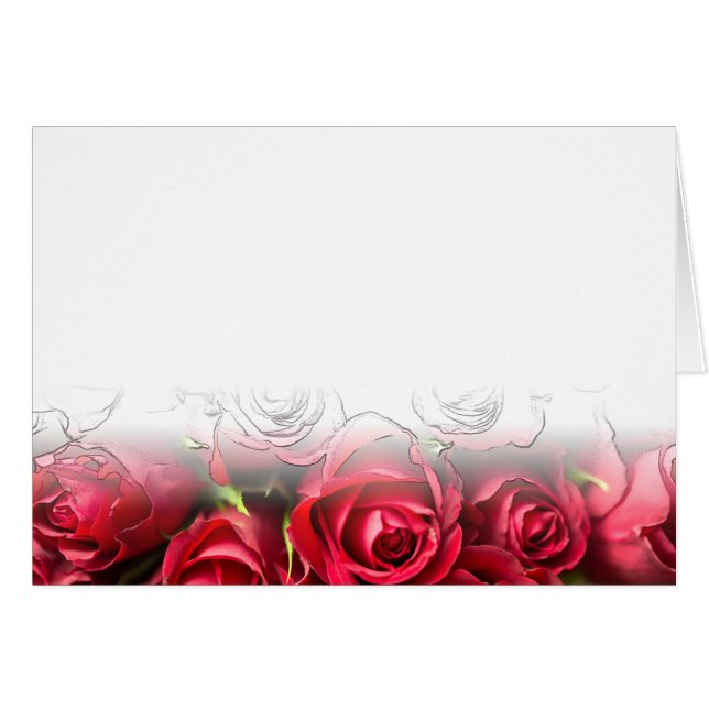 Roses Rouges Avec Contours Noirs (Devant horizontal)