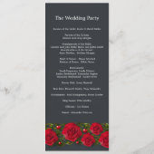 Roses rouges avec le coeur sur le programme de mar (Dos)