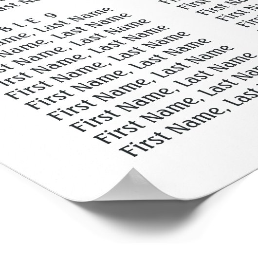 Roses rouges, coeurs Mariage 12 tables Tableau de  (Coin)