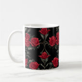 Roses rouges de Goth sur le noir #2 Mug (Gauche)