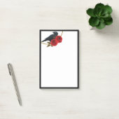 Roses rouges et corbeaux Notes post-it (Bureau)