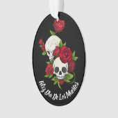 Roses rouges et crânes Joyeux Jour des Morts (devant)