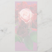 Roses rouges et menu Mariage Rose (Dos)