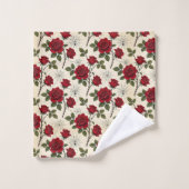 Roses Rouges et Toiles d'Araignée | Ensemble de Se (Gant de toilette)