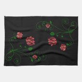 Roses rouges Fleurs serviettes de cuisine (Horizontal)