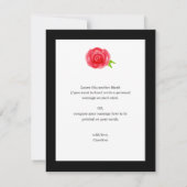 Roses Rouges Floral Merci (Dos)