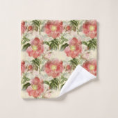 Roses rouges florales (Gant de toilette)