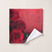 Roses Rouges Gothiques Élégantes (Gant de toilette)