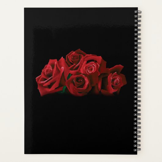 Roses rouges Mariage noir blanc (Dos)