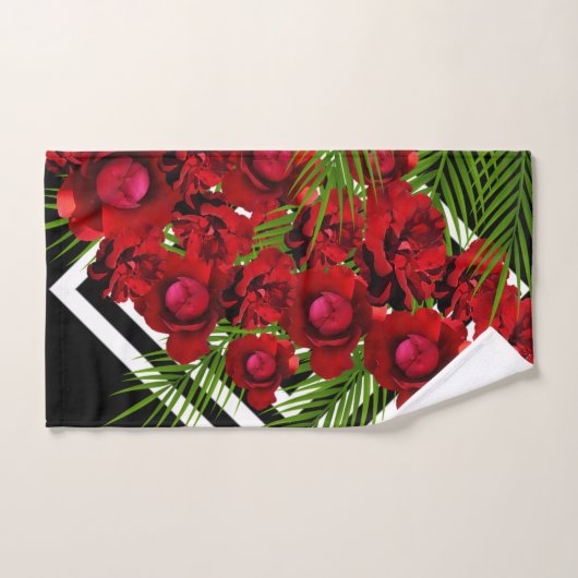 Roses rouges modernes (Serviette à main)