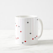 Roses rouges ... mug à thé anglais (Devant droit)