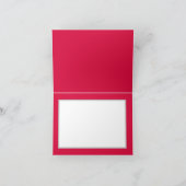 Roses rouges Petite carte de vœux pliée 4" x 5,6" (Intérieur)