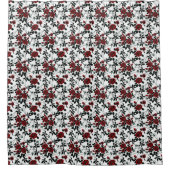 Roses rouges . rideau de douche (Devant)