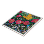 Roses rouges Roses rouges Carreaux en céramique (Côté)