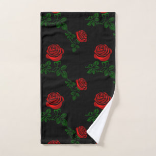 roses rouges sur arrière - plan noir