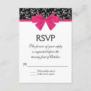 Roses roze roze roze roze roze roze roze roze roze RSVP kaartje