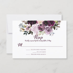 Roses RSVP pour les pignons roses mauves
