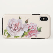 Roses sculpturaux sur un coque iphone (Dos (Horizontal))