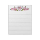 Roses sculpturaux sur un grand bloc-notes (Tourné)