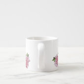 Roses sculpturaux sur une Mug d'Espresso (Dos)