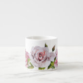 Roses sculpturaux sur une Mug d'Espresso (Devant)