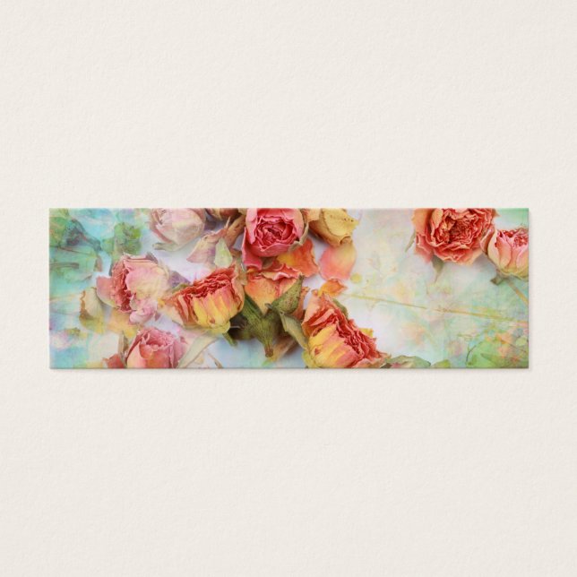 Roses secs sur vintage vert (Devant)