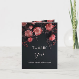 Roses Sombres Romantiques Merci pour les Photo