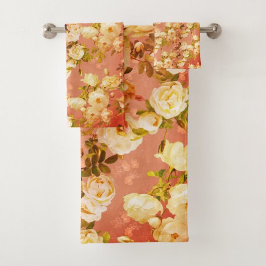 Roses sucrés sur orange (En situation)