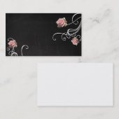 Roses sur des cartes de visite de tableau (Devant / Derrière)