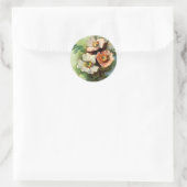 Roses sur la vigne - Sticker (Sac)