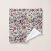 Roses sur le motif animal (Gant de toilette)
