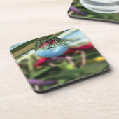 Roses sur Raindrops Cork Dessous de verre (Côté gauche)