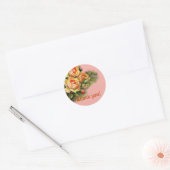 Roses sur Stickers Arrière - plans roses (Enveloppe)