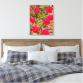 roses sur toile étirée (Insitu(Chambre))
