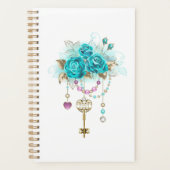 Roses turquoise avec touches (Devant)