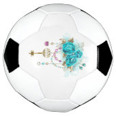 Roses turquoise avec touches (Tourné)