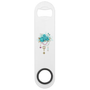 Roses turquoise avec touches