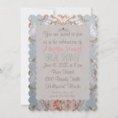 Roses victoriennes - Invitations / RSVP Antoinette (Dos)