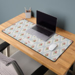 Roses victoriens roses avec treillis au ruban bleu<br><div class="desc">Joli bouquets de rose victorienne avec treillis diagonal de rubans bleu pâle et arcs sur arrière - plan en coquille d'oeuf douce avec points gris subtils. Le design est transparent et évolutif. Personnalisez avec votre nom ou votre monogramme.</div>