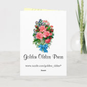 Roses vintages Bonne carte d'anniversaire (Dos)